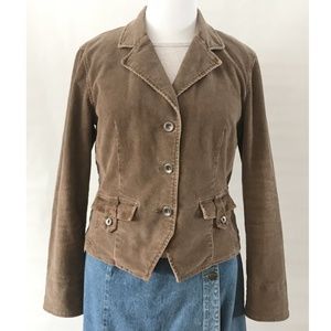 French Cuff Brown Corduroy Jacket